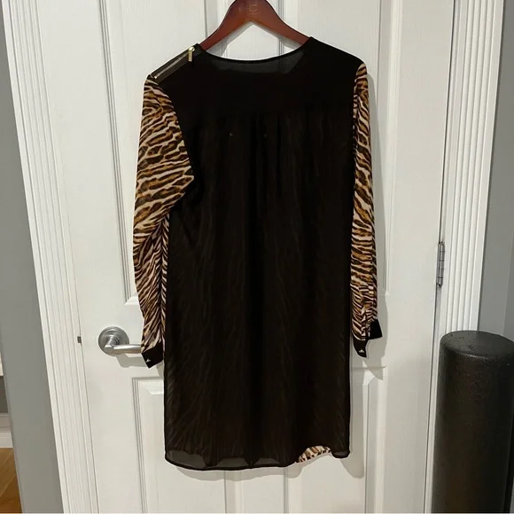 Brown and black long sleeve button up - Picture 7 of 11